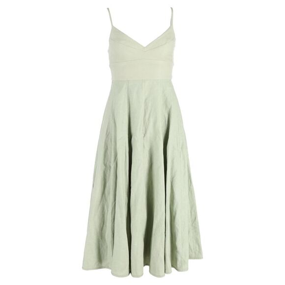 green emerald velvet dress Pleated Midi Dress Green  blueandcream